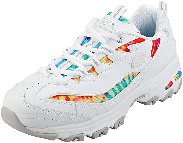skechers d lite blanche